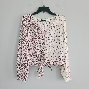 Paige Ivory Silk Floral Top L